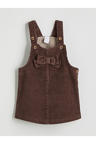 LC Waikiki LCW baby Kadife Kız Bebek Salopet Elbise