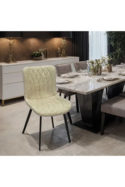 Tasamem Dafia leather dining table chair