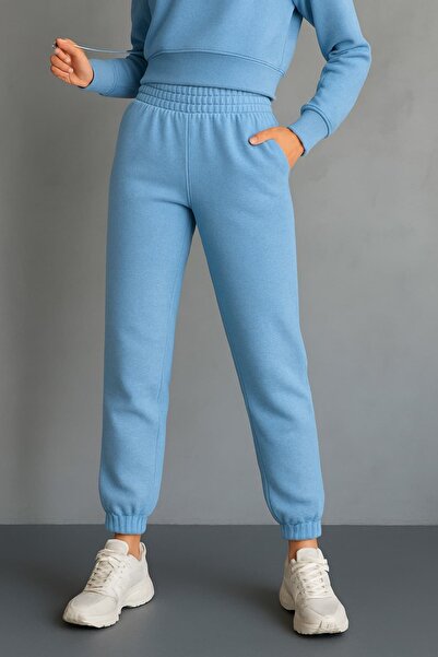 bb butik basic Fleece Inside Puff Three Thread Sweatpants G6980