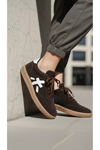 marinarosse Women's Sanda Brown Daily Orthopedic Comfortable Sole Sneaker