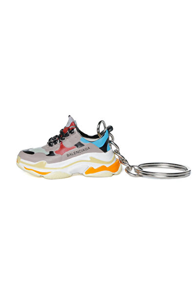 Balenciaga Triple S Grey Red Blue Keychain