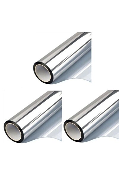 LUXER Set of 3 Self-Adhesive Window Films with UV Protection and Mirror Effec...