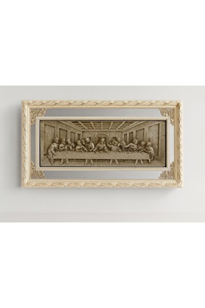 OEM Tablou Cina cea de Taina Sancta Cena White