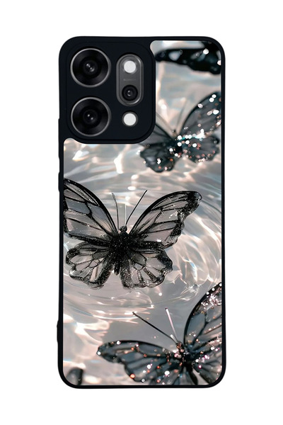 OPPO Reno 14 Pro Mat Uyumlu Siyah Kılıf – Yumuşak Silikon, Koruyucu, Şok Emic...