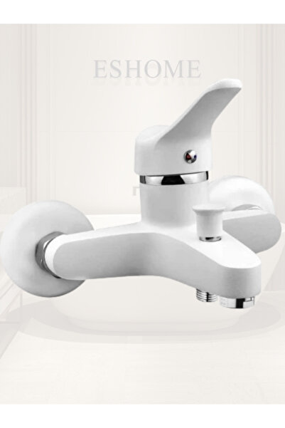 ESHOME صنبور حمام فاخر من النحاس الأصفر مع مدخل مزدوج للماء الساخن والبارد، س...