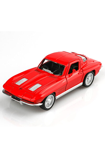 OEM Chevrolet Corvette 1/36 model car, aluminum toy with rally function – red