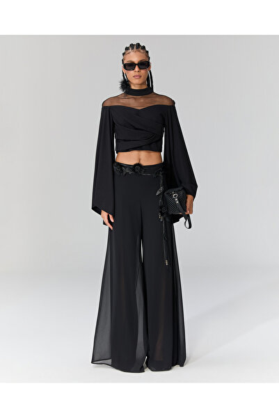 LAMANTE TÜL DETAYLI BLUZ