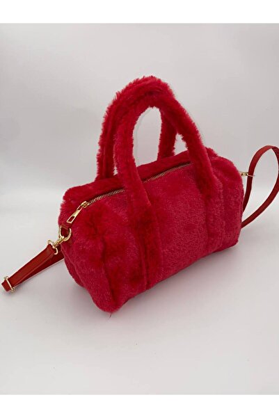 Marvelis Ponçi̇k Plush Hand and Shoulder Women's Bag