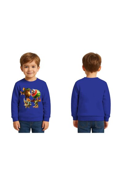 SEDİRLİ Unisex Braınrot cu imprimeu Copii Swae tricou 3 fire cu borduri