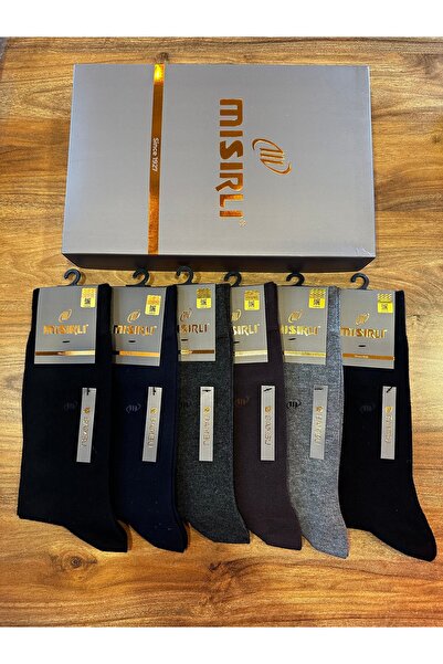 Mısırlı Men's Bamboo Stitch-Free Comfortable Breathable Socks 6-Pack