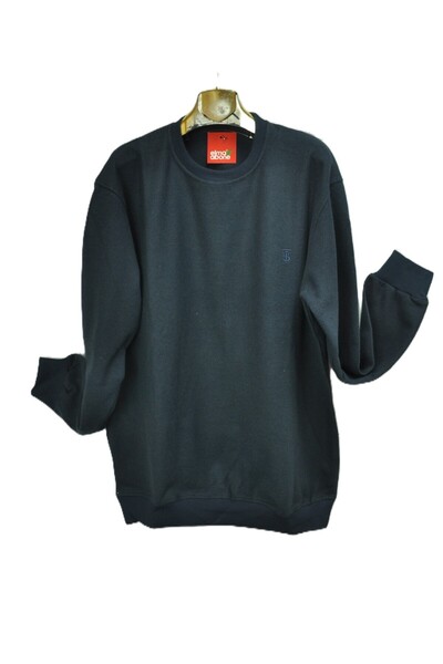 elma abone Plus Size Round Neck Selanik Sweater