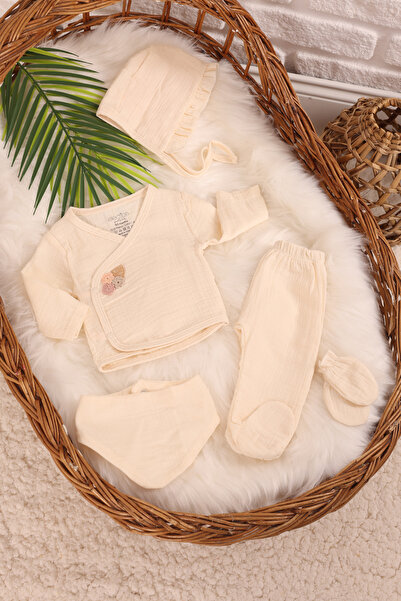 Election ملابس أطفال قطنية من 5 قطع للفتيات من مسلين هاسبيت إيت، مناسبة للاست...