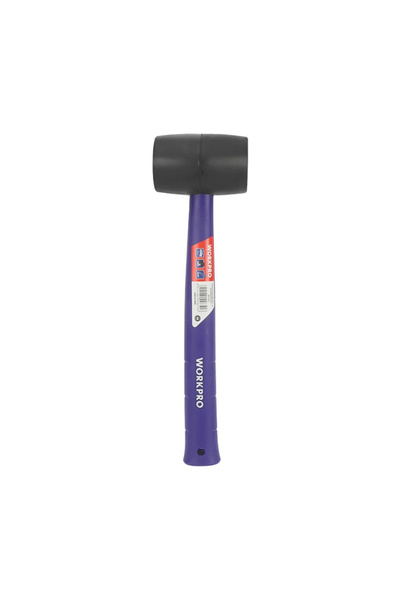 Workpro WP241041 57mm 450Gr PVC PP Saplı Siyah Kauçuk Tokmak