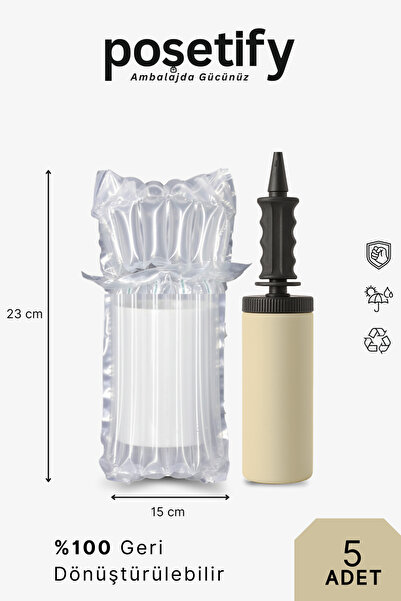POŞETİFY Havalı Kanallı Koruyucu Torba 31x27 cm 5 Adet Airbag – Şişirilebilir...