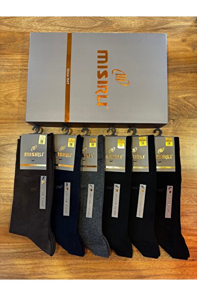 Mısırlı Men's Organic Cotton Stitch-Free Comfortable Men's Socks 6-Pack