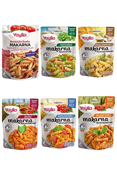 Yayla Hazır Yemek Makarna Çeşitleri 6x250Gr