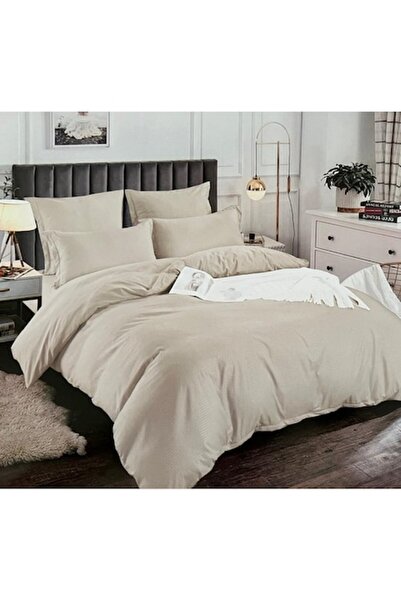 OEM 6-piece creponated finet bed linen - Beige