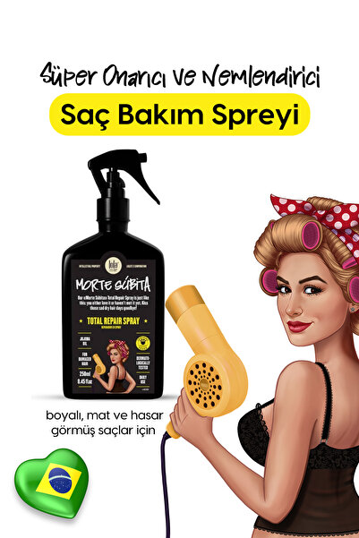 Lola From Rio Morte Sübita Tam Onarım Spreyi, Saç Kırılmalarına Karşı, Yüksek...