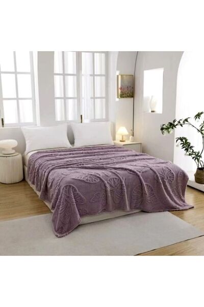 RALEX PUCIOASA Fluffy Cocolino blanket, 200x230 cm, for double bed, purple,