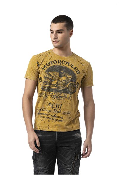 Cipo & Baxx CT813 Erkek T-Shirt – Modern Baskılı, Rahat Kesim, Yumuşak Dokulu...