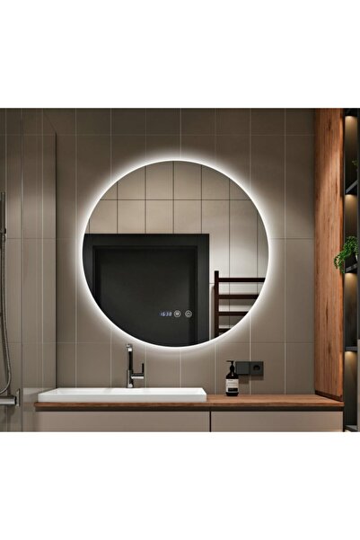 OEM LED Mirror with Defogger, Clock and Thermometer 90cm Pravia