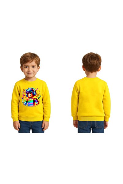 SEDİRLİ Unisex roblox cu imprimeu Copii Swae tricou 3 fire cu borduri