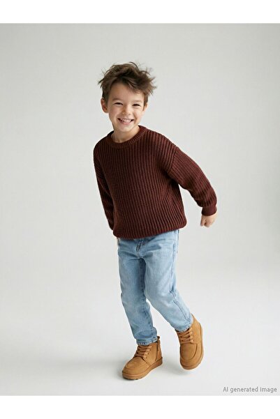 LC Waikiki Lcw Kids Crew Neck Knitwear Boy's Sweater