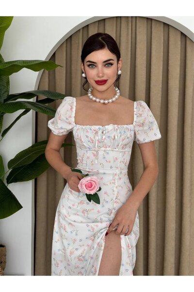 UP TREND COLLECTION Zeze Balon Kol Elbise