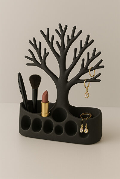 Della Decorative Tree-Shaped Organizer – Jewelry & Desk Organizer Pen Holder