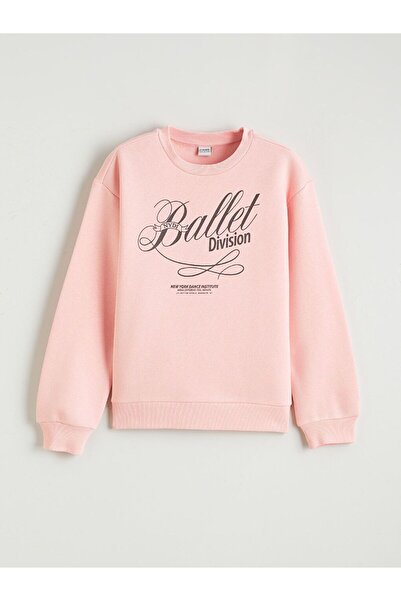 LC Waikiki LCW Kids cu imprimeu Hanorac gros pentru fete tricou