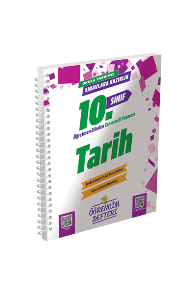 Murat Yayınları 2026-2027 Müfredat 10.Sınıf Tarih Öğrencim Defteri