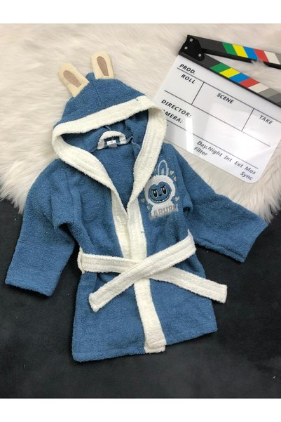 zavera for kids Unisex Children's Labubu Bathrobe - 100% Organic Cotton