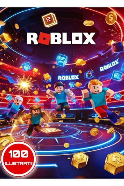 Disney Coloring book, 100 Roblox illustrations, A4