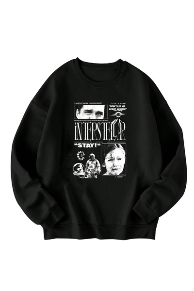 SVART WEAR Interstellar cu imprimeu supradimensionat Hanorac unisex tricou