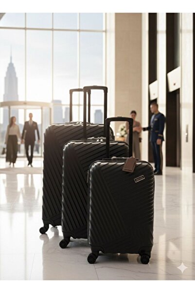 pololiza ABS | Business & Seyahat 3'lü Valiz Seti Abs (Tüm Boylar) İçi Astarl...