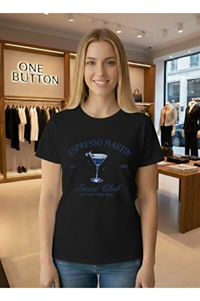 one button Tricou unisex cu design special, cu imprimeu, cu gât rotund, obișn...