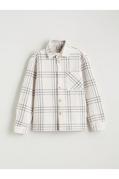 LC Waikiki LCW Kids Дългоръкавна риза за момчета с тартан