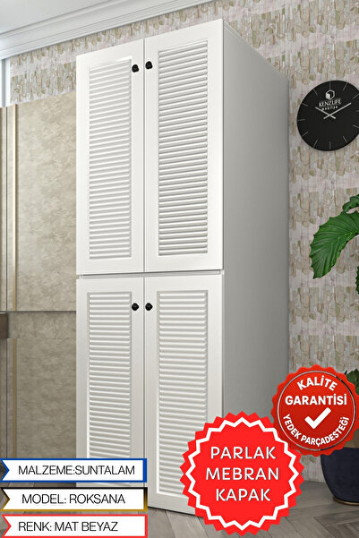 Kenzlife membran çamaşır-bulaşık makinesi dolabı kapaklı roksana byzbyz 180*70*60 mebran suntalam arkalıksız