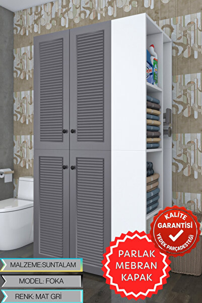 Kenzlife membran çamaşır-kurutma makinesi dolabı kapaklı foka gribyz 180*090*...