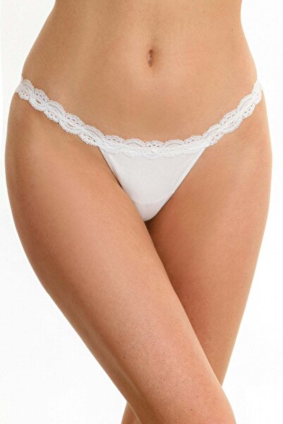 Piera Chilot tanga din bumbac alb ISA S0532