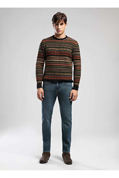 Lee Cooper Normal Bel Straight Mavi Erkek Denim Pantolon 261 LCM 121043 HARRY ANGEL BLUE MID