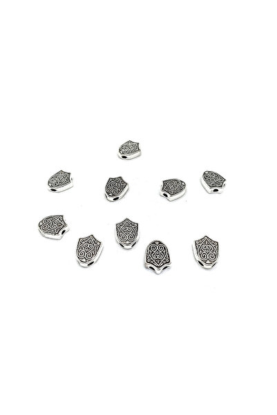 Selderesi 50 Adet Desenli Metal Tesbih Üçgeni - Tesbih Birleştirme Noktalı Üçgen