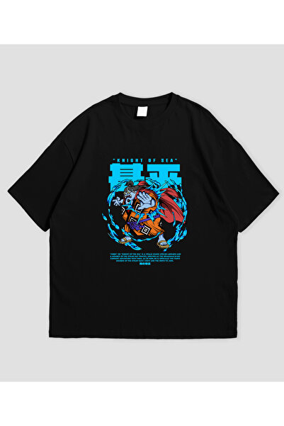 SVART WEAR تي شيرت ون بيس جينبي مطبوع قصة فضفاضة للجنسين