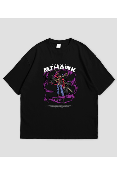 SVART WEAR One Piece Mihawk cu imprimeu supradimensionat Unisex tricou