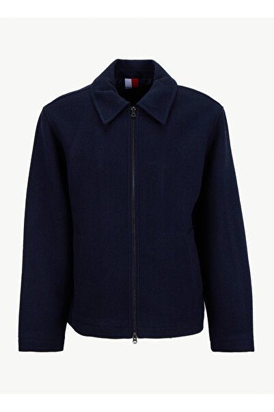 Tommy Hilfiger Normal Blue Men's Jacket Mw0Mw40621Dw5_Wool Ivy Jkt