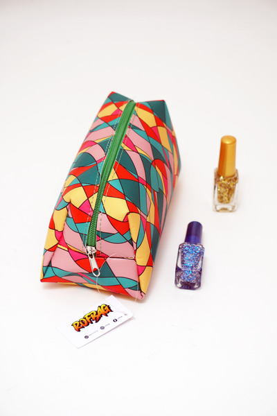 Rof Bag Point Pattern Makeup Bag