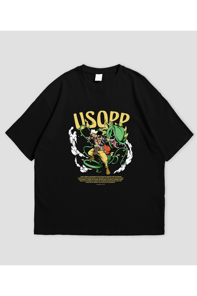 SVART WEAR Μπλουζάκι One Piece Usopp με τύπωμα oversized Unisex