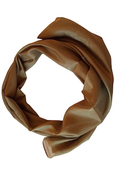 Lakshmi - eșarfă de mătase, bronz închis, 160 x 60 cm