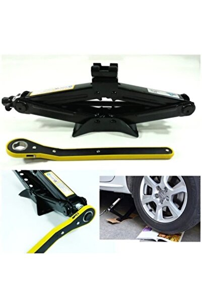 Brentino 2 TON AKORDİYON CIRCİR KOLLU KRİKO PASLANMAZ KROM GÖVDE ARAÇ KRİKOSU...