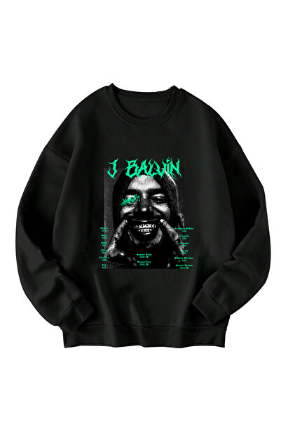 SVART WEAR J Balvin cu imprimeu supradimensionat Hanorac unisex tricou